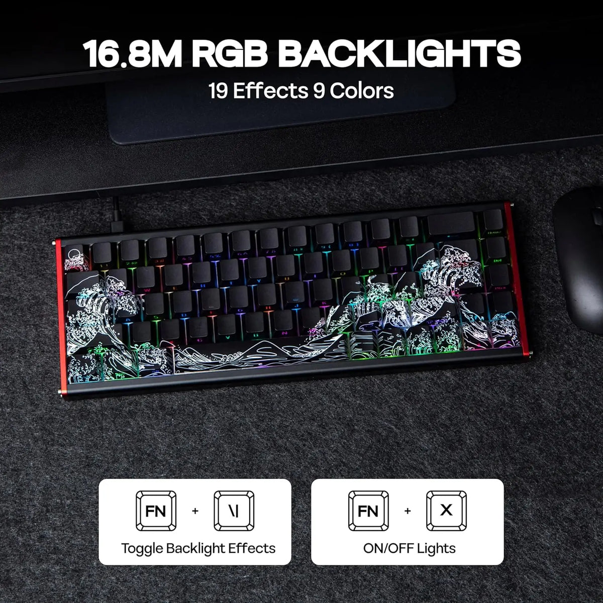 Ajazz Alux68 Aluminum Magnetic Gaming Keyboard With Pbt Keycaps