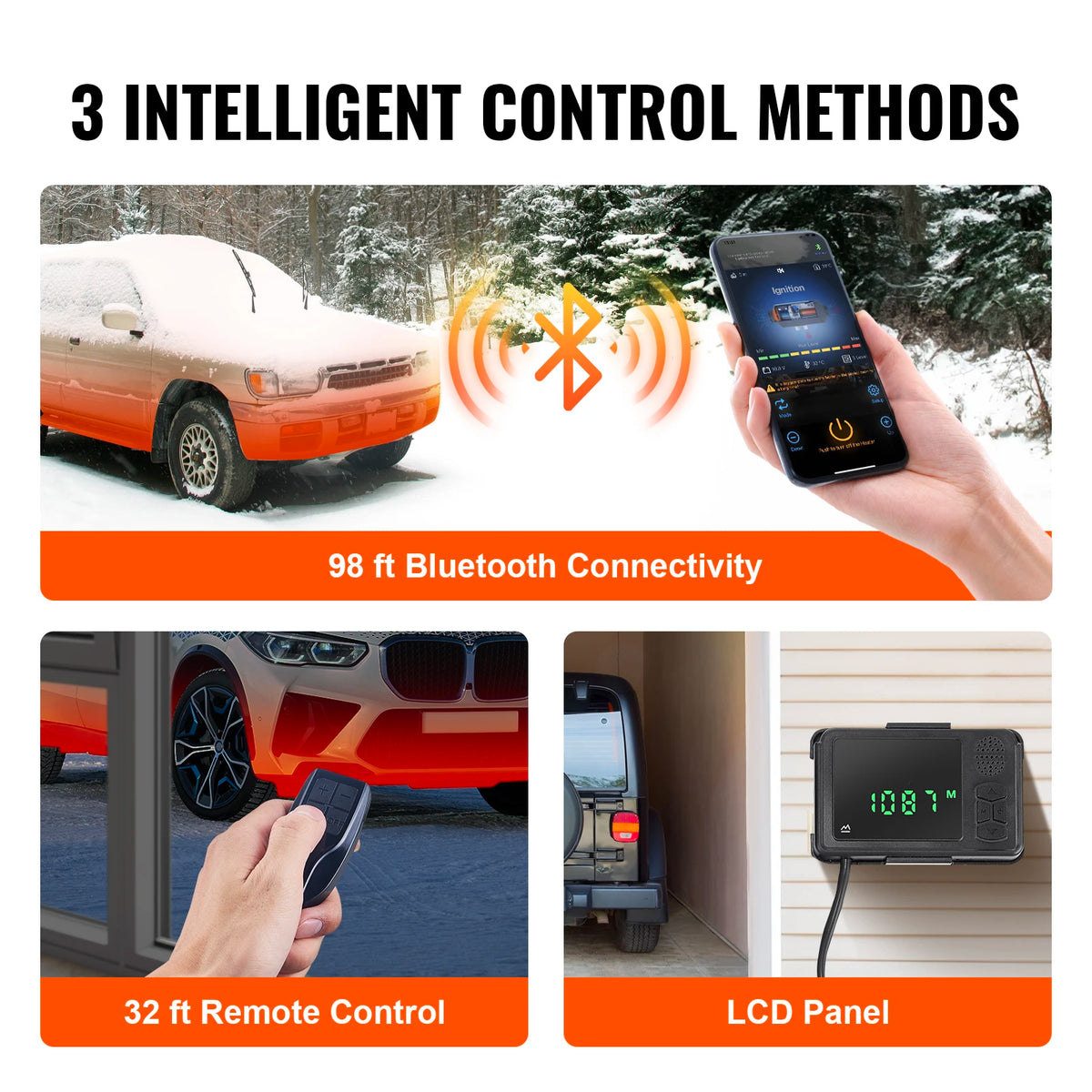 SucceBuy 8KW Bluetooth 12V Diesel Parking Heater For Trailers