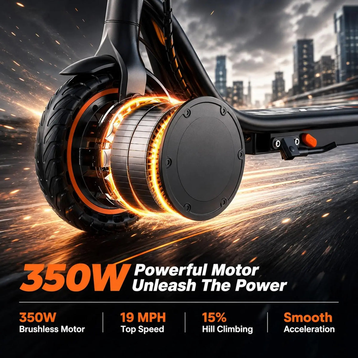 Aovopro Foldable Electric Scooter 350W Smart App Control
