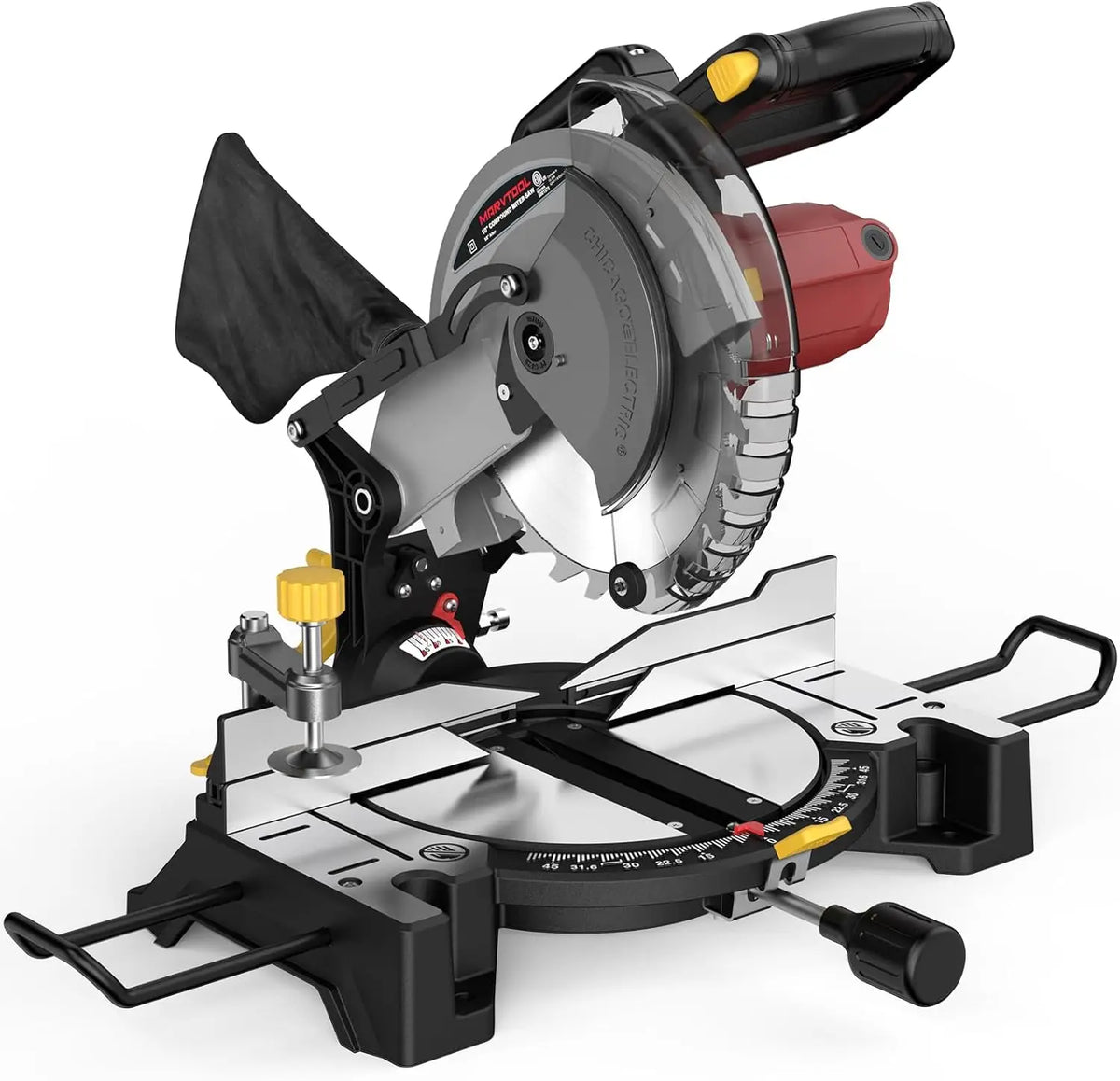 Premium Single Bevel Compound Miter Saw With 15 Amp Motor