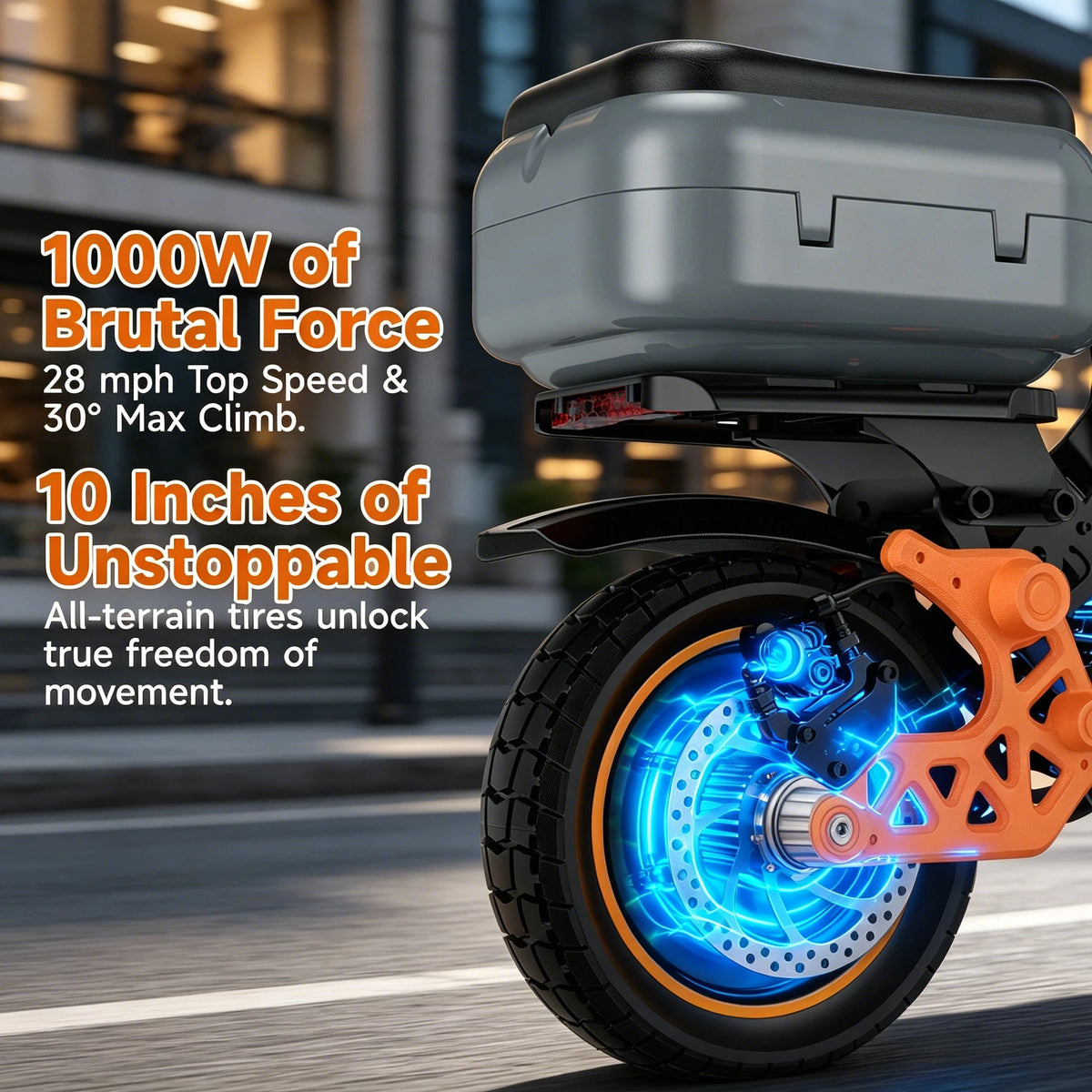 Bikingdom 48V 1000W Foldable Electric Scooter For Adults