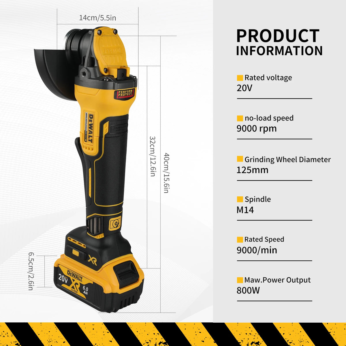 DEWALT DCG416 20V Max Brushless Cordless Power Grinder
