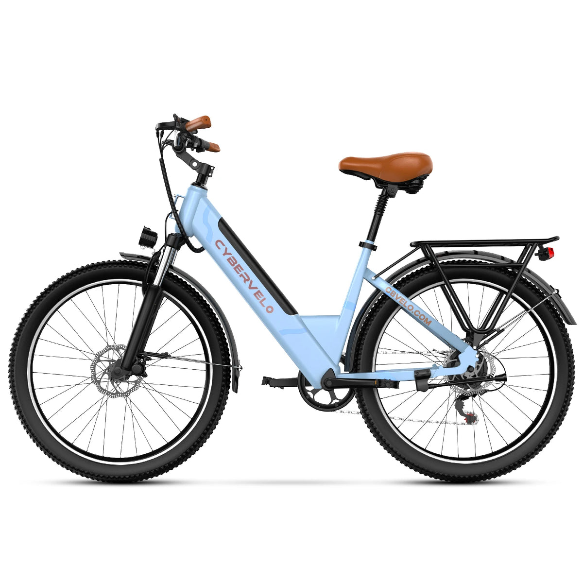 Cybervelo Urban Electric Bike With Detachable Battery And Peak Motor