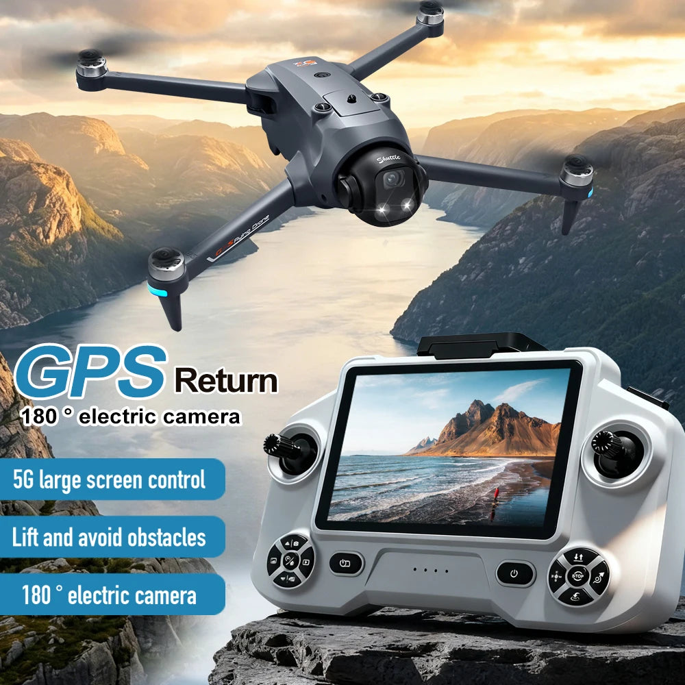 Znlyrion Foldable GPS Drone 180 Electric Adjustable Camera