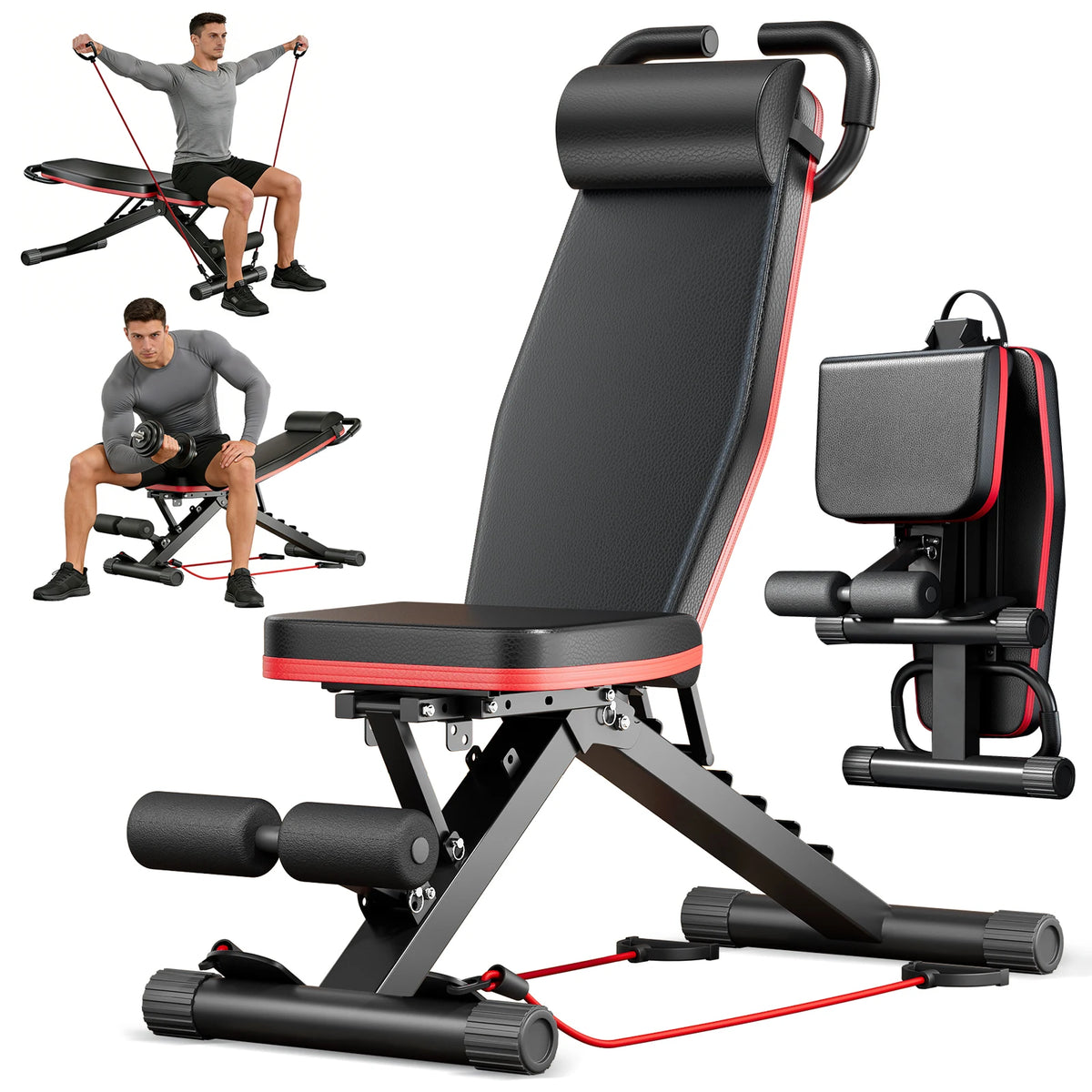 Adjustable Foldable Dumbbell Bench for Strength Training