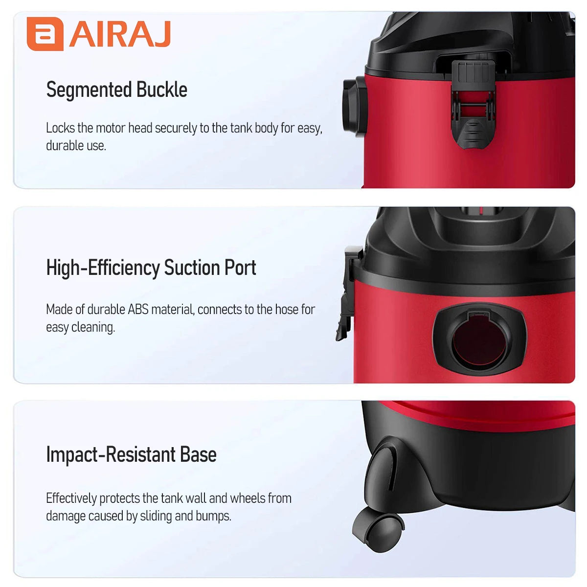 Wet And Dry Vacuum Cleaner Strong Suction For Reliable Household Cleaning