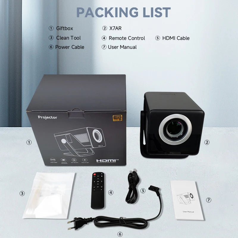 LynCast X7 Smart Projector With Android 14 Auto Focus Keystone