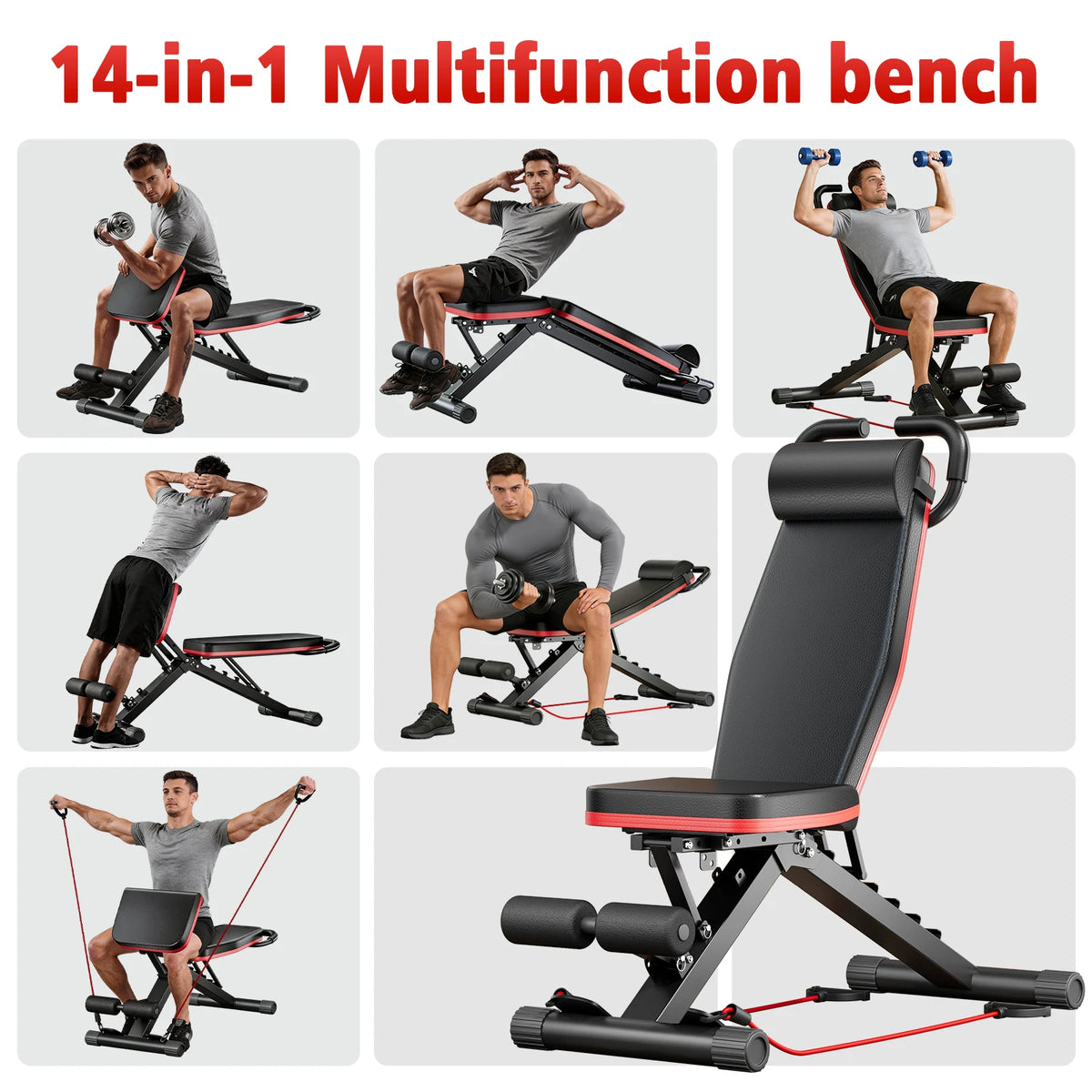 Adjustable Foldable Dumbbell Bench for Strength Training