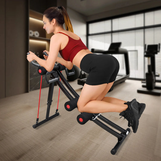 Foldable Ab Workout Machine With Lcd Display For Home Fitness