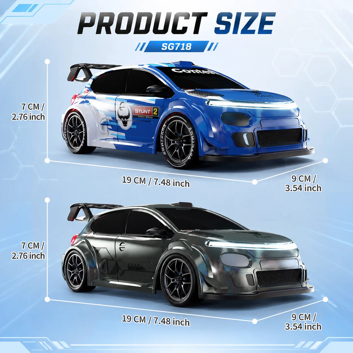 ZNLYRION SG718 Four Wheel Drive Remote Control Drift Car