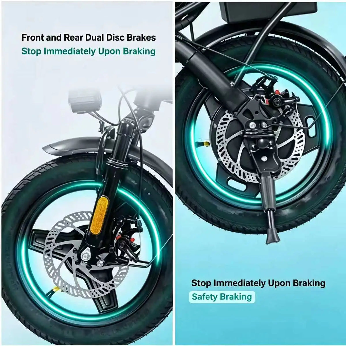 Hezzo 750W Foldable Electric Bike Dual Disc Brakes