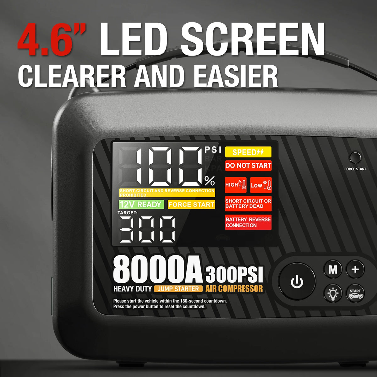 AdoreTrip 8000A Heavy Duty Car Jump Starter With Air Pump