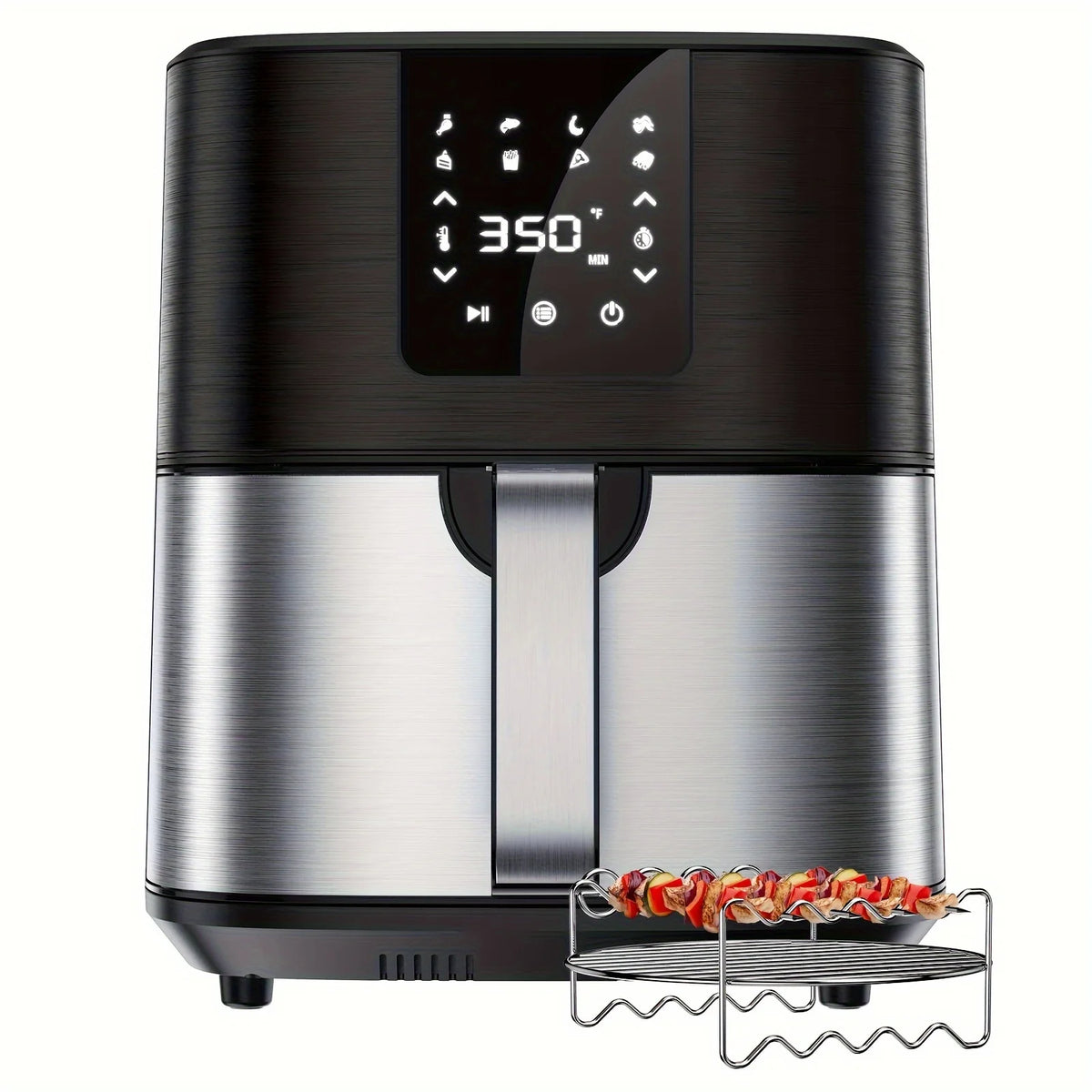 KitCook Air Fryer Featuring Digital Display And Eight Preset Menus