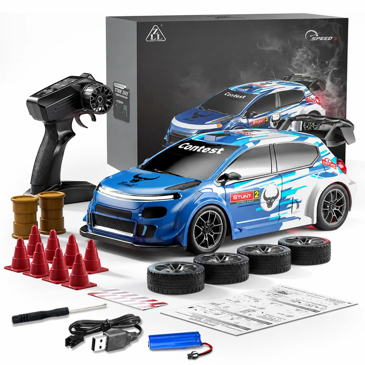 ZNLYRION SG718 Four Wheel Drive Remote Control Drift Car