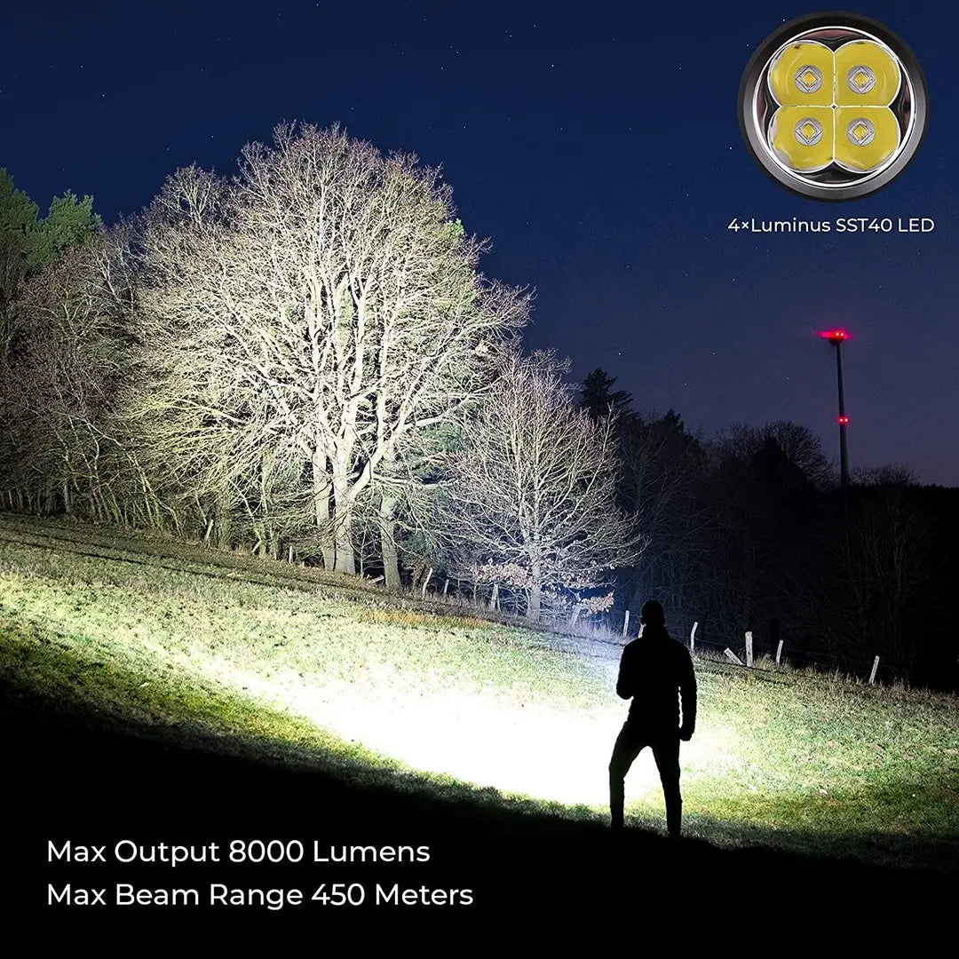 Sofirn SP36 Pro Rechargeable LED Flashlight With Fast Charging