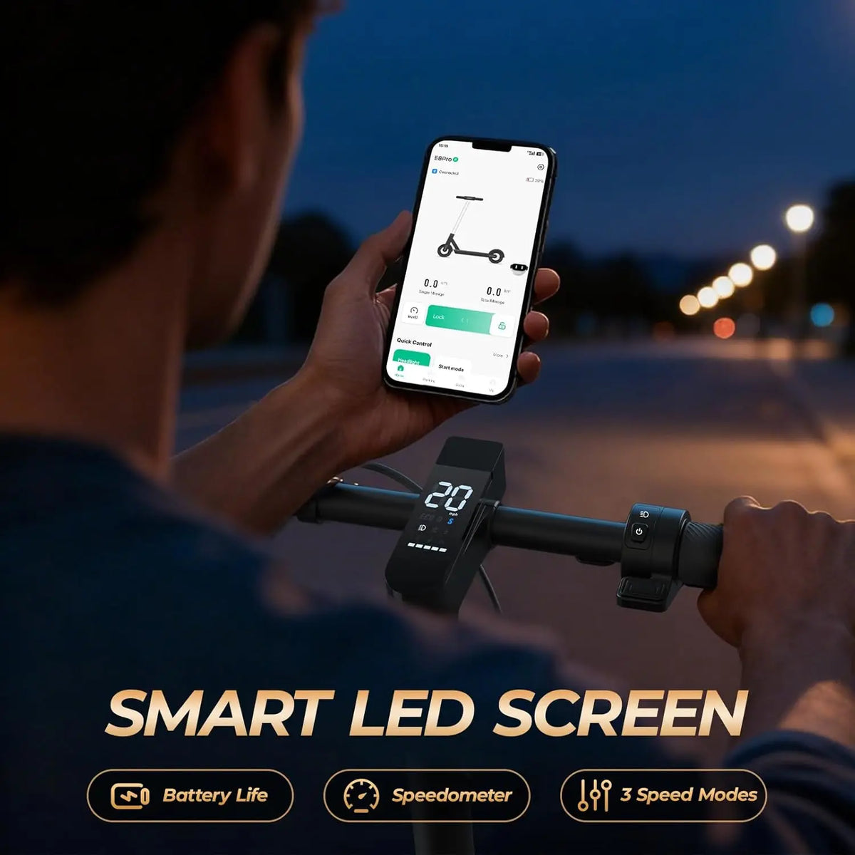 HeroPick 500W Electric Scooter Foldable Dual Suspension Adult Commuter