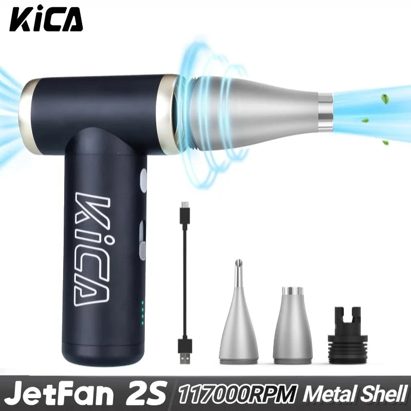 KICA JetFan 2S Rechargeable Portable Air Blower With Metal Shell