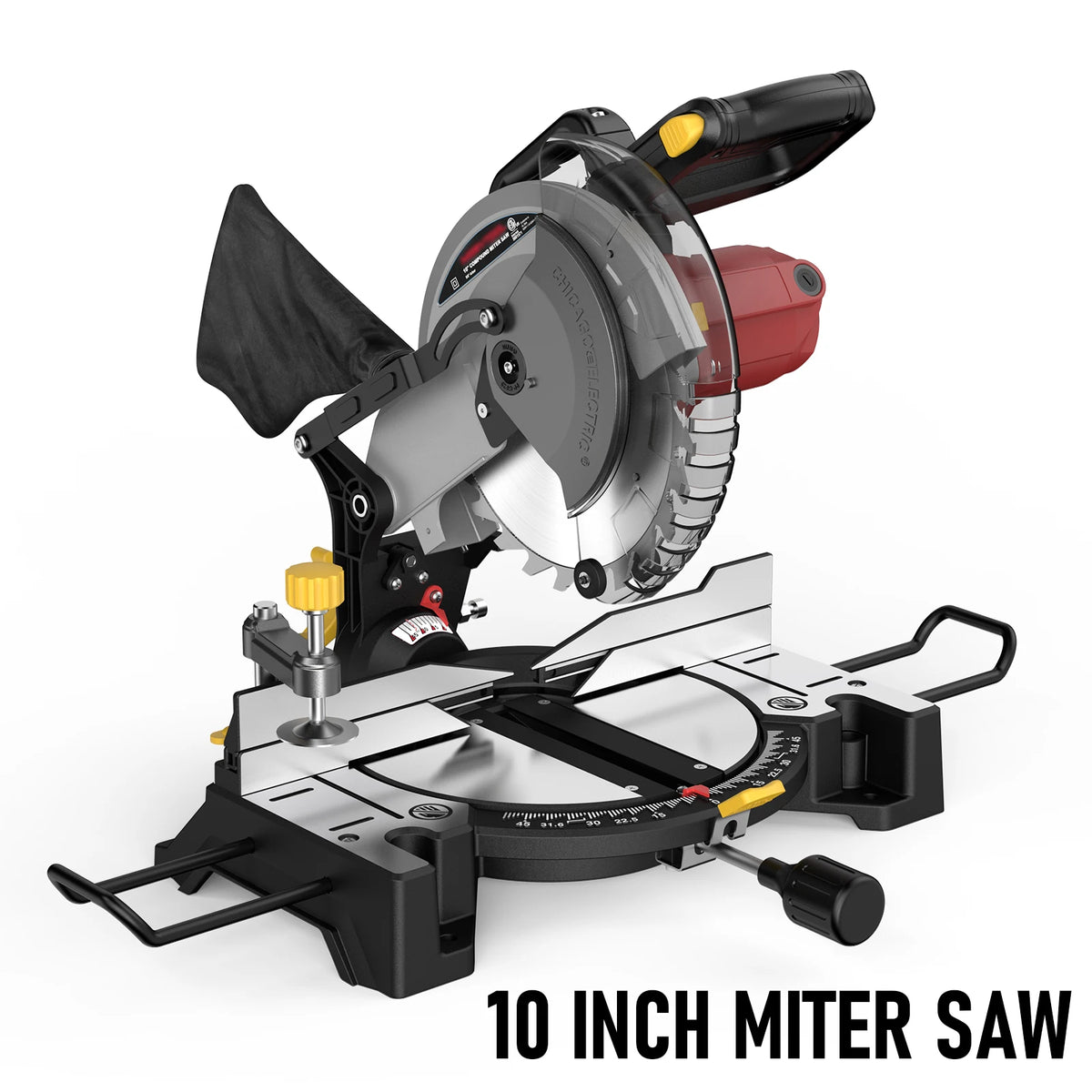 Premium Single Bevel Compound Miter Saw With 15 Amp Motor