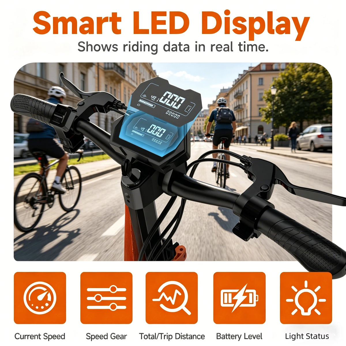 Bikingdom 48V 1000W Foldable Electric Scooter For Adults