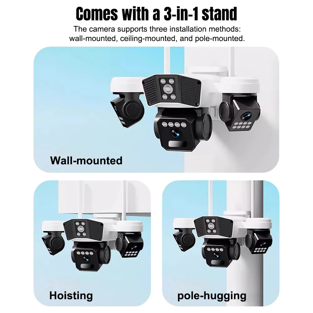 KEPEAK 6MP Solar Security Camera PTZ Night Vision Waterproof