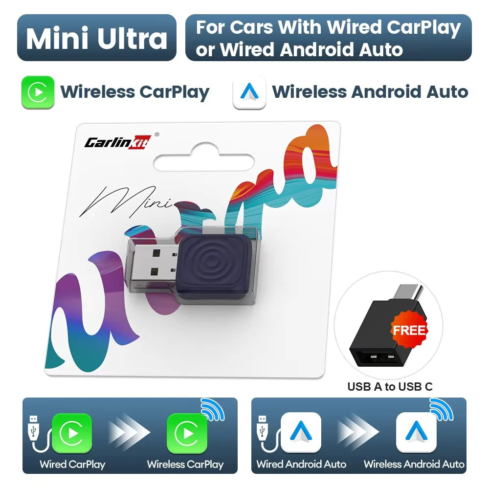 Carlinkit Wireless Adapter For Apple CarPlay And Android Auto