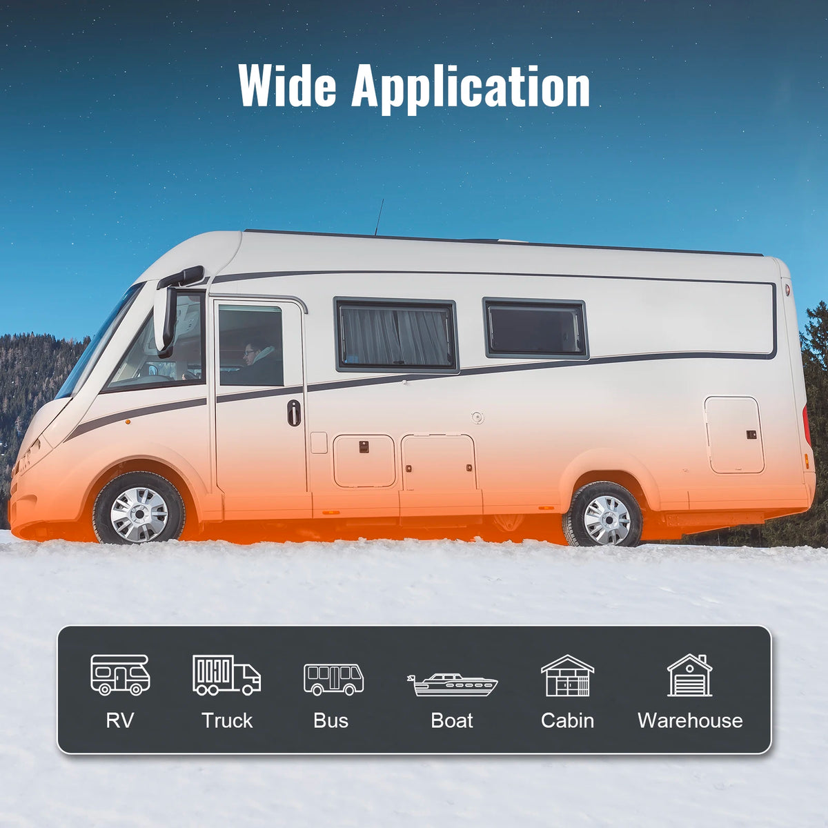 SucceBuy 8KW Bluetooth 12V Diesel Parking Heater For Trailers