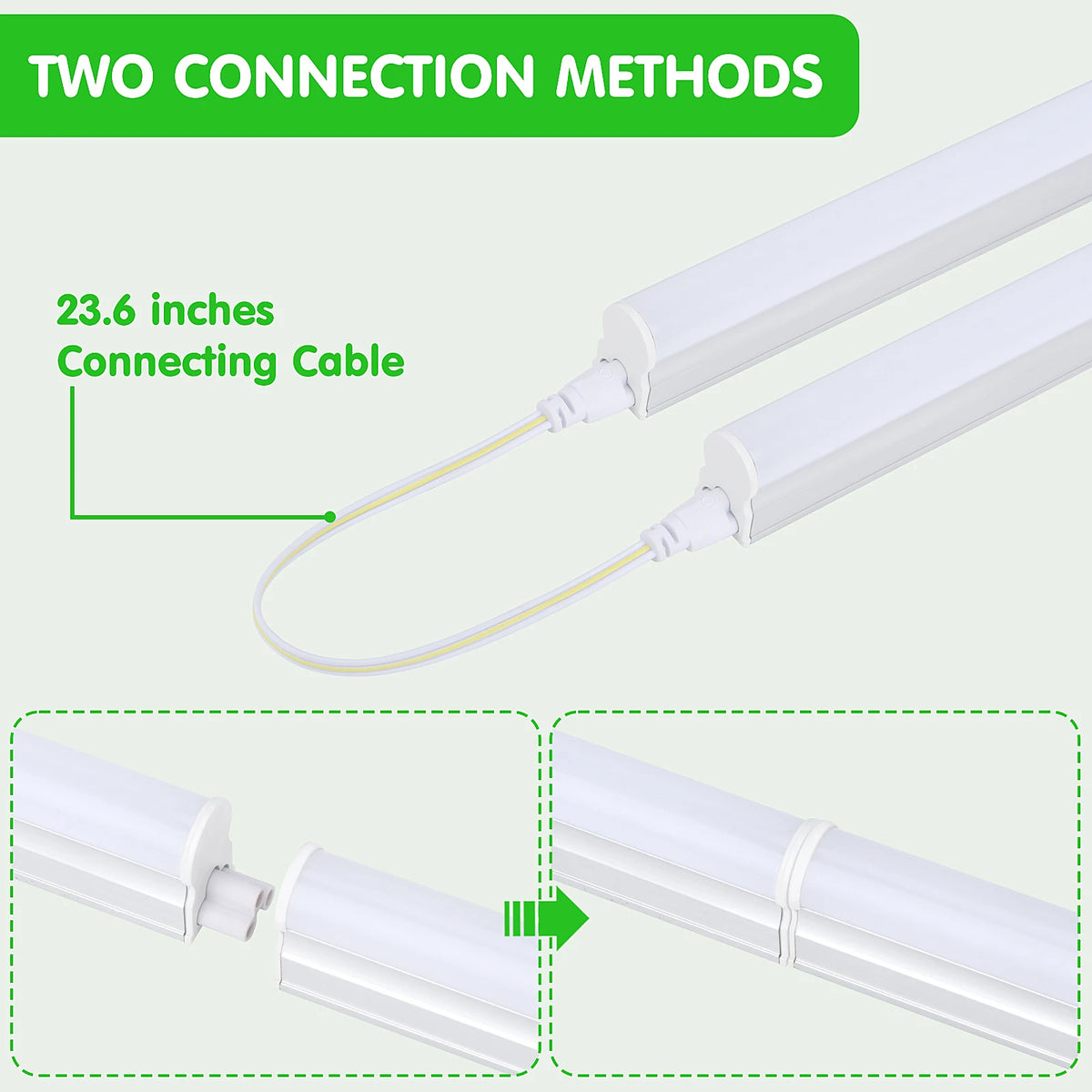 Bestka Integrated Direct Wire LED Shop Light T5 Fluorescent Replacement