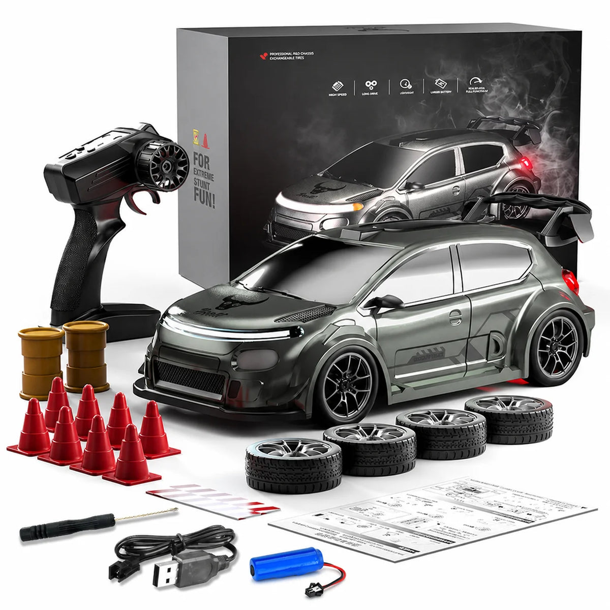 ZNLYRION SG718 Four Wheel Drive Remote Control Drift Car