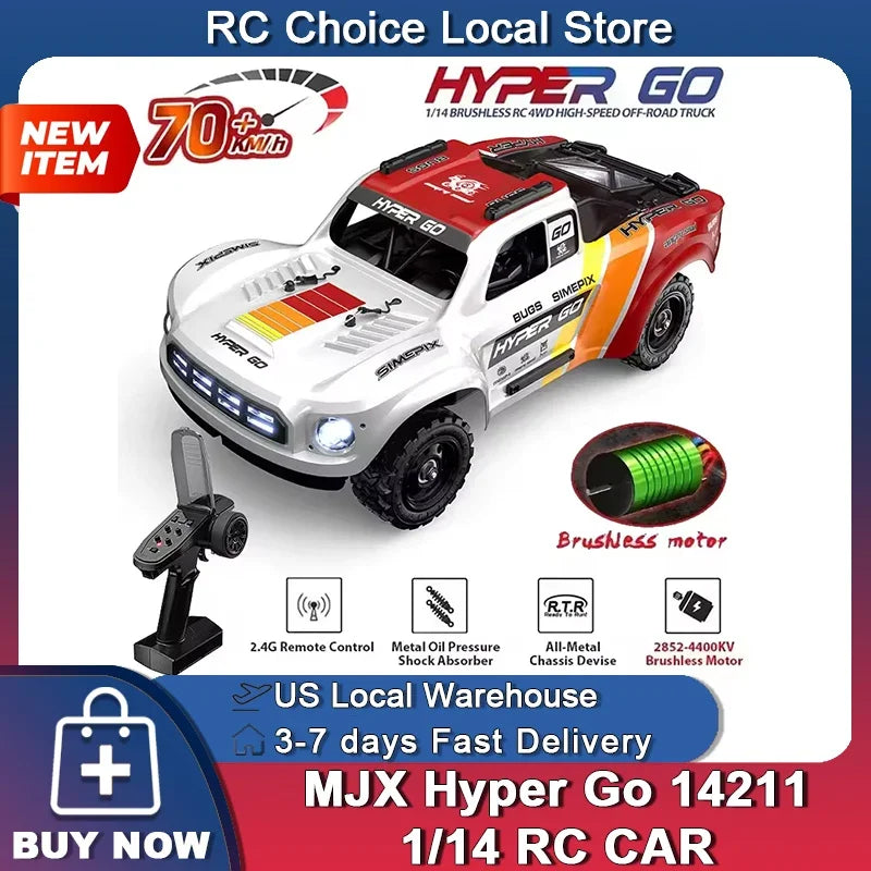 MJX Hyper Go 14211 Brushless 4WD Remote Control Car