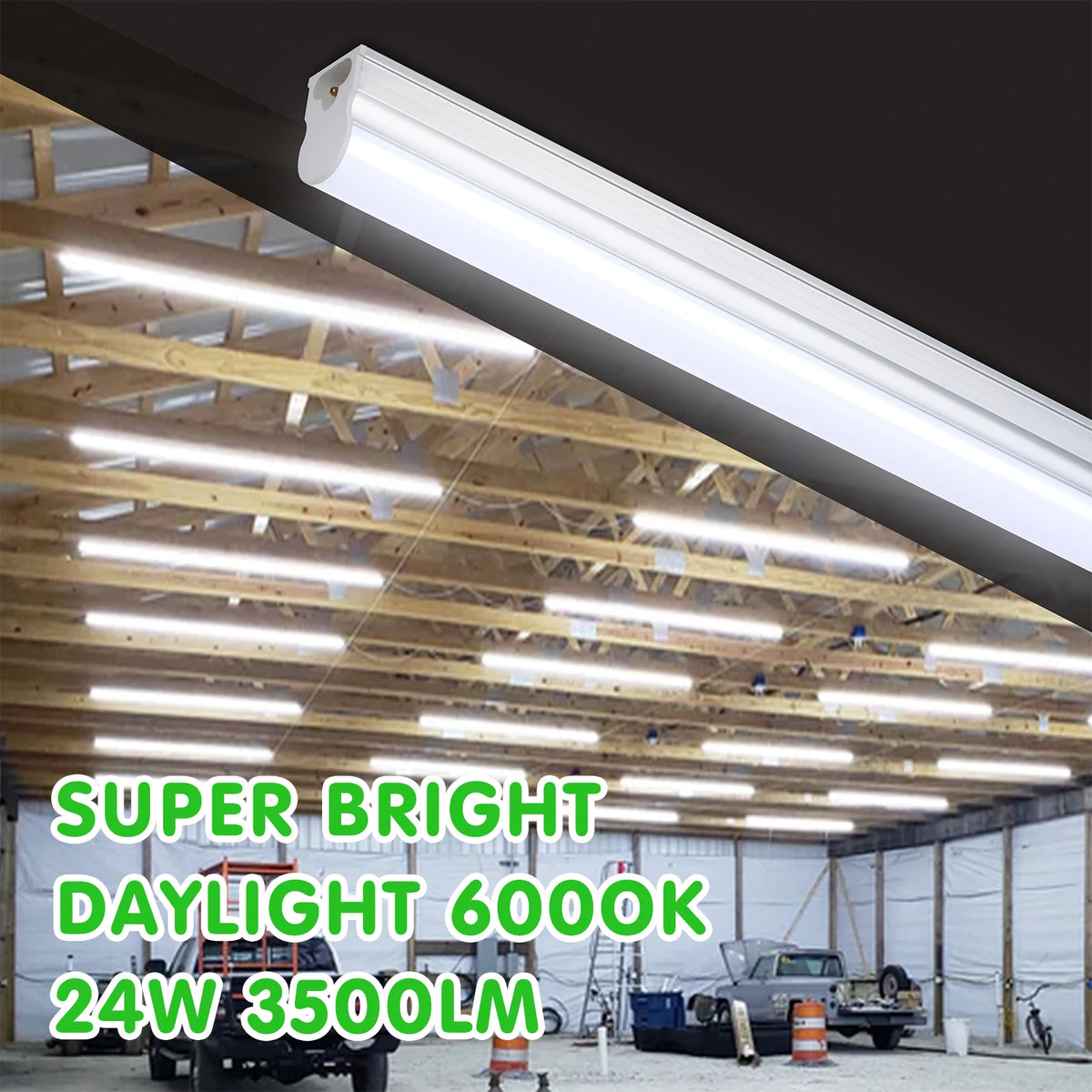Bestka Integrated Direct Wire LED Shop Light T5 Fluorescent Replacement